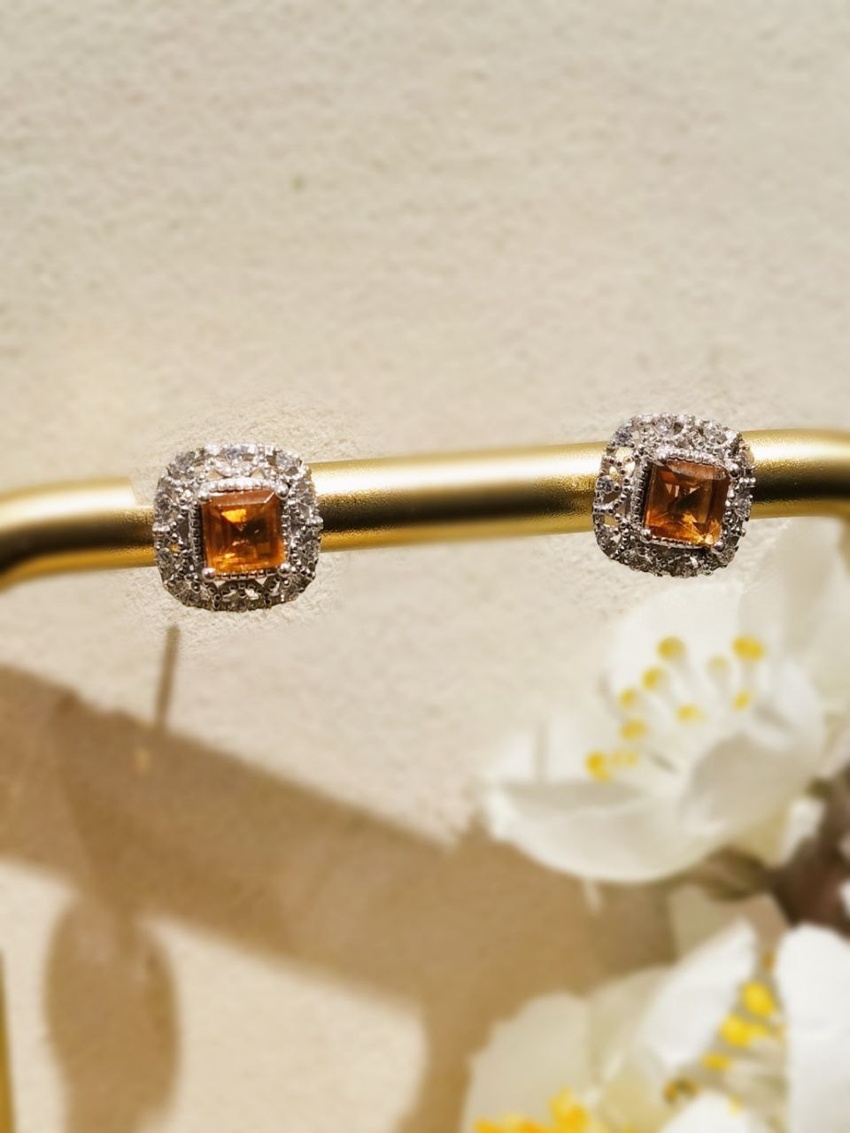Citrine Studs