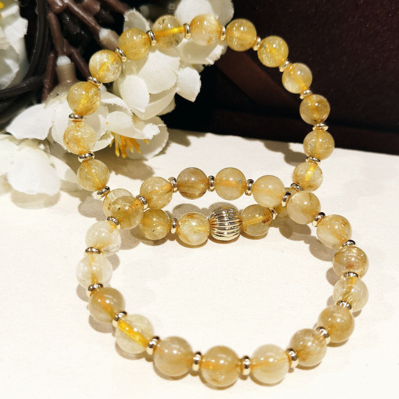 Rutilated Quartz (钛金)7.5mm++