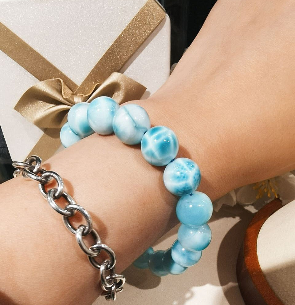 Larimar Bracelet (11mm+)